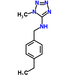 N-(4-Ethylbenzyl)-1-methyl-1H-tetrazol-5-amine结构式