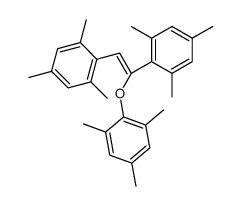 (Z)-2,2'-(1-(mesityloxy)ethene-1,2-diyl)bis(1,3,5-trimethylbenzene)结构式