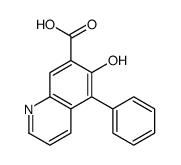 6-hydroxy-5-phenylquinoline-7-carboxylic acid结构式