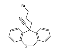 11-(2-bromopropyl)-6,11-dihydrodibenzo(b,e)thiepin-11-carbonitrile结构式