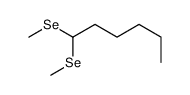 1,1-bis(methylselanyl)hexane结构式