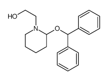 2-(2-benzhydryloxypiperidin-1-yl)ethanol Structure