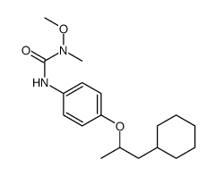 3-[4-(1-cyclohexylpropan-2-yloxy)phenyl]-1-methoxy-1-methylurea Structure