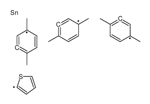 tris(2,5-dimethylphenyl)-thiophen-2-ylstannane结构式