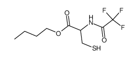 Butyl-N-trifluoracetyl-cystein结构式