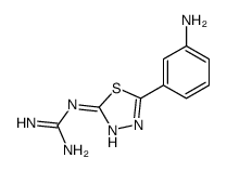 2-[5-(3-aminophenyl)-1,3,4-thiadiazol-2-yl]guanidine结构式