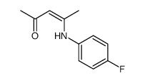 4-(4-fluoroanilino)pent-3-en-2-one Structure