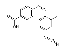 4-[(4-azido-2-methylphenyl)diazenyl]benzoic acid结构式