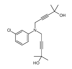 5-(3-chloro-N-(4-hydroxy-4-methylpent-2-ynyl)anilino)-2-methylpent-3-yn-2-ol Structure