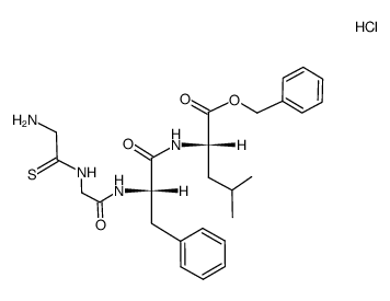 HCl*Glyt-Gly-Phe-Leu-OBzl Structure