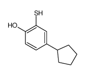 4-cyclopentyl-2-sulfanylphenol结构式