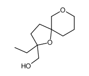 (2-ethyl-1,9-dioxaspiro[4.5]decan-2-yl)methanol结构式