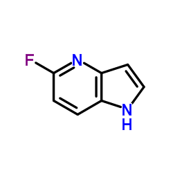 5-氟-1H-吡咯并[3,2-b]吡啶结构式