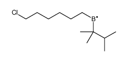 6-chlorohexyl(2,3-dimethylbutan-2-yl)boron Structure