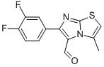 6-(3,4-difluorophenyl)-3-methylimidazo[2,1-b]thiazole-5-carboxaldehyde结构式