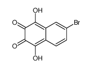 6-bromo-1,4-dihydroxynaphthalene-2,3-dione Structure