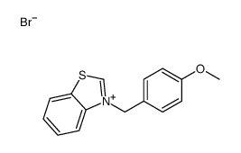 3-[(4-methoxyphenyl)methyl]-1,3-benzothiazol-3-ium,bromide Structure