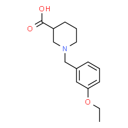 1-(3-ETHOXY-BENZYL)-PIPERIDINE-3-CARBOXYLIC ACID结构式