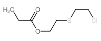 Ethanol,2-[(2-chloroethyl)thio]-, 1-propanoate Structure