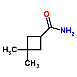 3,3-Dimethylcyclobutanecarboxamide结构式
