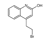 4-(2-bromoethyl)-1H-quinolin-2-one结构式
