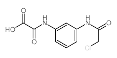 Acetic acid,2-[[3-[(2-chloroacetyl)amino]phenyl]amino]-2-oxo- Structure