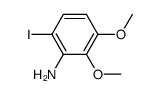 6-iodo-2,3-dimethoxybenzenamine Structure