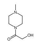 Piperazine, 1-(hydroxyacetyl)-4-methyl- (9CI) structure
