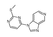 2-methylthio-4-[5-azabenzimidazol-1-yl]pyrimidine结构式