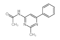 N-(2-methyl-6-phenyl-pyrimidin-4-yl)acetamide结构式