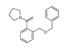 1-[1-[2-(phenylmethoxymethyl)phenyl]ethenyl]pyrrolidine结构式