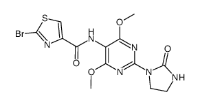 2-bromo-N-(4,6-dimethoxy-2-(2-oxoimidazolidin-1-yl)pyrimidin-5-yl)thiazole-4-carboxamide Structure