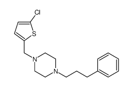 1-[(5-chlorothiophen-2-yl)methyl]-4-(3-phenylpropyl)piperazine结构式
