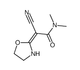 2-cyano-N,N-dimethyl-2-(1,3-oxazolidin-2-ylidene)acetamide Structure