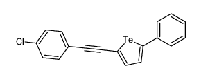 2-[2-(4-chlorophenyl)ethynyl]-5-phenyltellurophene结构式