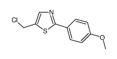 5-Chloromethyl-2-(4-methoxy-phenyl)-thiazole Structure