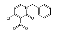 1-benzyl-4-chloro-3-nitropyridin-2-one结构式