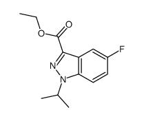 ethyl 5-fluoro-1-propan-2-ylindazole-3-carboxylate Structure