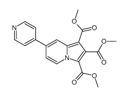 trimethyl 7-pyridin-4-ylindolizine-1,2,3-tricarboxylate Structure