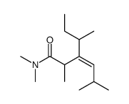 3-butan-2-yl-N,N,2,5-tetramethylhex-3-enamide结构式