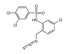 N-[2-(azidomethyl)-5-chlorophenyl]-3,4-dichlorobenzenesulfonamide结构式