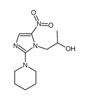 1-(5-Nitro-2-piperidin-1-yl-imidazol-1-yl)-propan-2-ol结构式