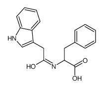 2-[[2-(1H-indol-3-yl)acetyl]amino]-3-phenylpropanoic acid Structure