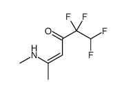 1,1,2,2-tetrafluoro-5-(methylamino)hex-4-en-3-one Structure