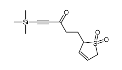 5-(1,1-dioxo-2,5-dihydrothiophen-2-yl)-1-trimethylsilylpent-1-yn-3-one结构式