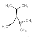 Aziridinium,1,1,2-trimethyl-3-(1-methylethyl)-, iodide, cis- (9CI) Structure