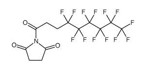 2,5-Pyrrolidinedione, 1-(4,4,5,5,6,6,7,7,8,8,9,9,9-tridecafluoro-1-oxononyl)- Structure