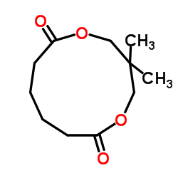 3,3-二甲基-1,5-二氧杂环十一烷-6,11-二酮结构式