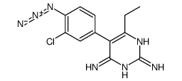 5-(4-Azido-3-chlorophenyl)-6-ethyl-2,4-pyrimidinediamine结构式