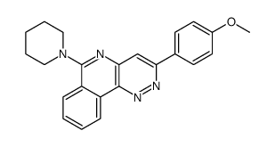 3-(4-methoxyphenyl)-6-piperidin-1-ylpyridazino[4,3-c]isoquinoline Structure